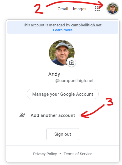 Visual indicator of where to click