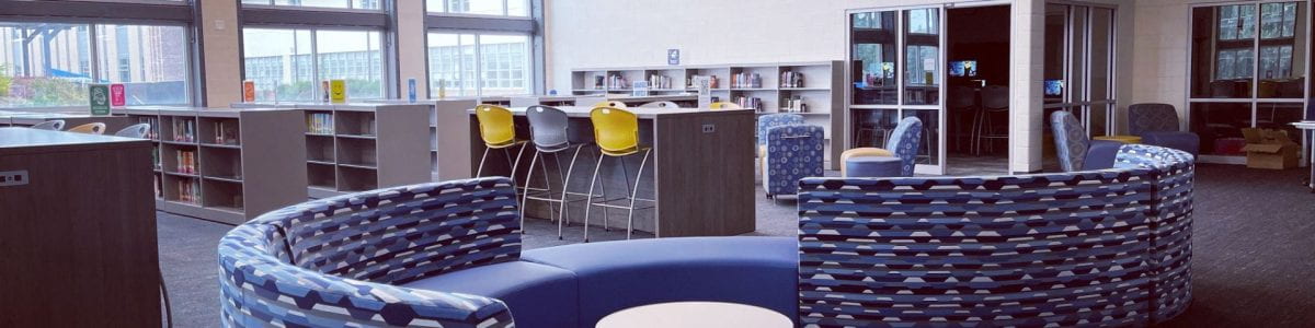 photo of learning commons soft seating